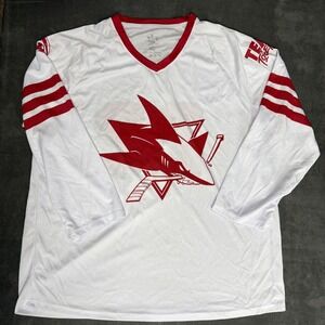 San Jose Sharks San Francisco 49ers #22 Mash Up Hockey Jersey XL